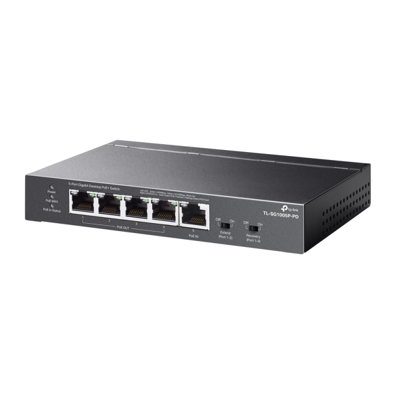 TP-Link 5-Port Gigabit PoE+ Smart Switch, TL-SG1005P-PD
