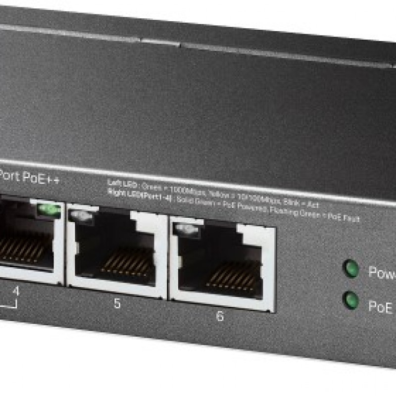TP-Link 6-Port Gigabit PoE+ Unmanaged Switch, TL-SG1006PP