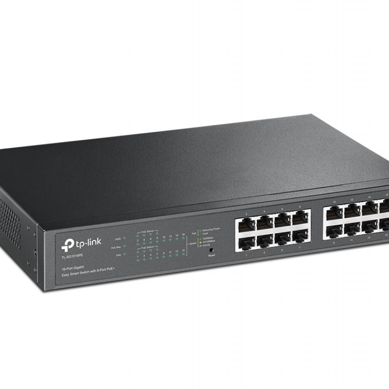 TP-Link 16-Port Gigabit PoE+ Smart Switch, TL-SG1016PE