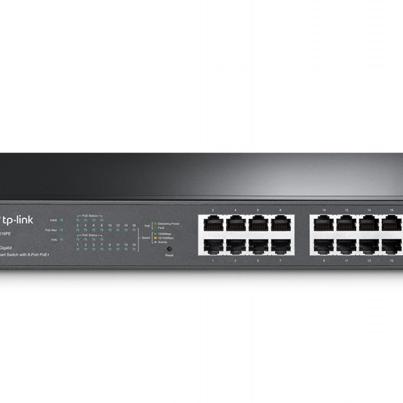 TP-Link 16-Port Gigabit PoE+ Smart Switch, TL-SG1016PE