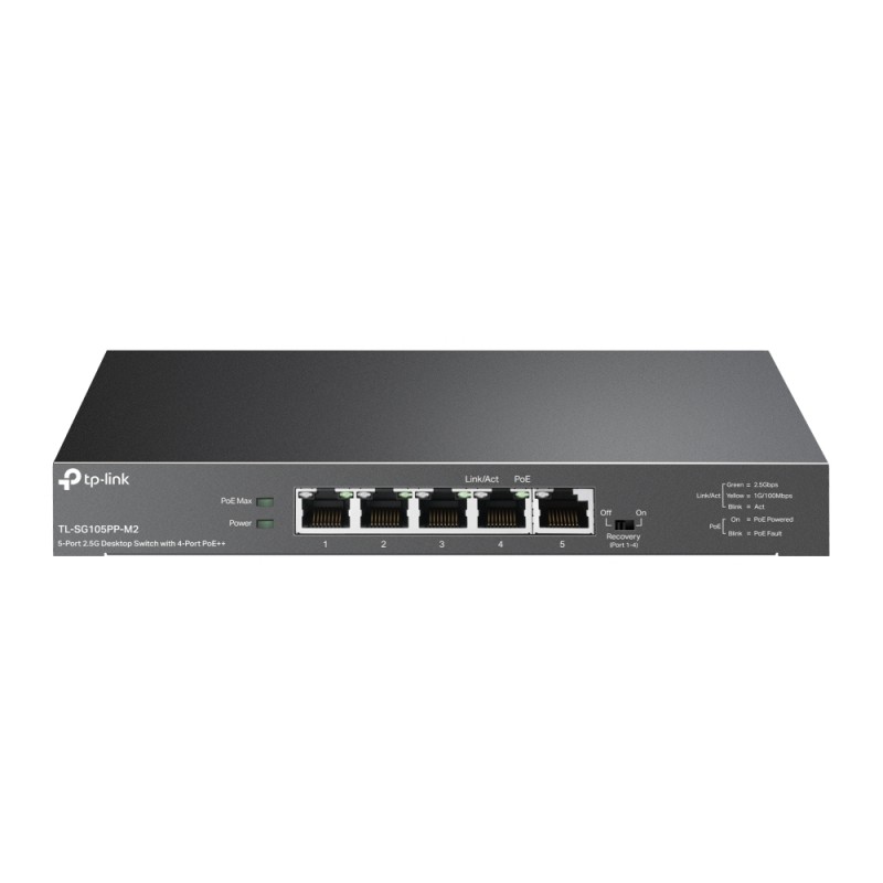 TP-Link 5-Port 2.5G PoE+ Unmanaged Switch, TL-SG105PP-M2
