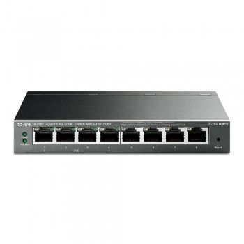 TP-Link 8-Port Gigabit PoE+ Smart Switch, TL-SG108PE