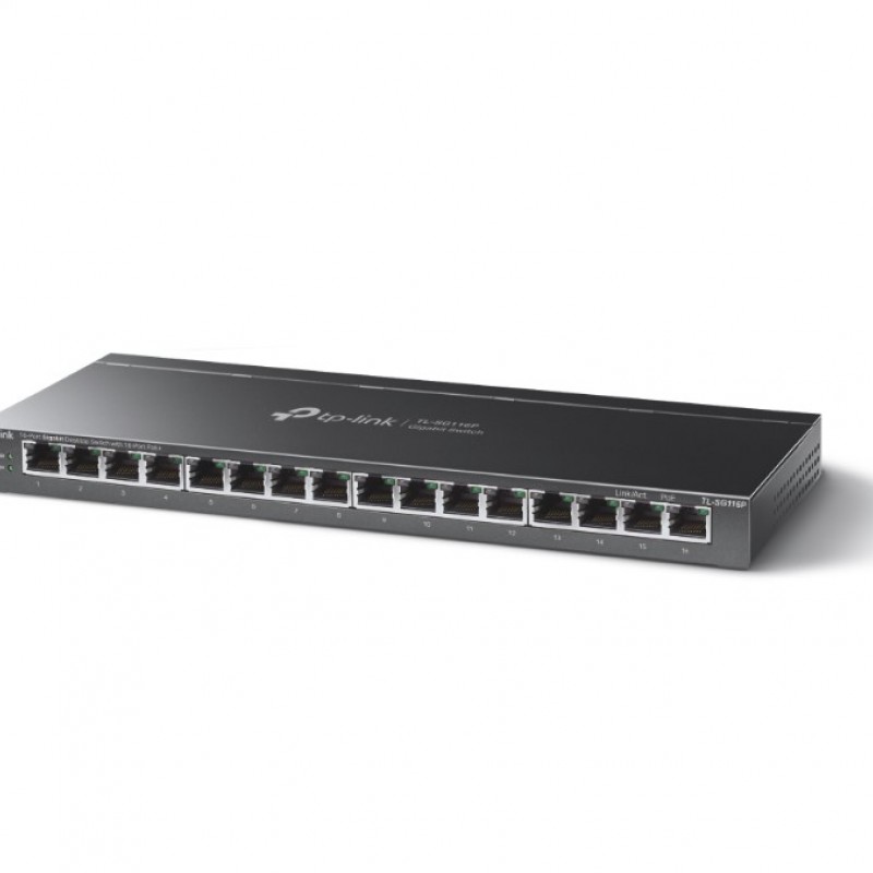 TP-Link 16-Port Gigabit PoE+ Unmanaged Switch, TL-SG116P