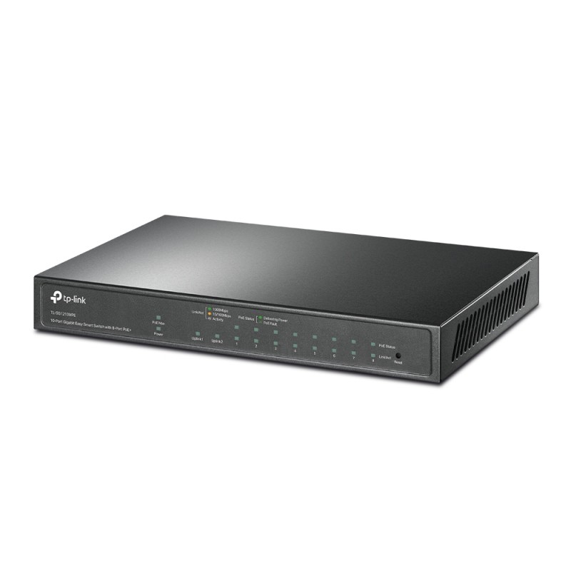 TP-Link 10-Port Gigabit PoE+ Smart Switch, TL-SG1210MPE