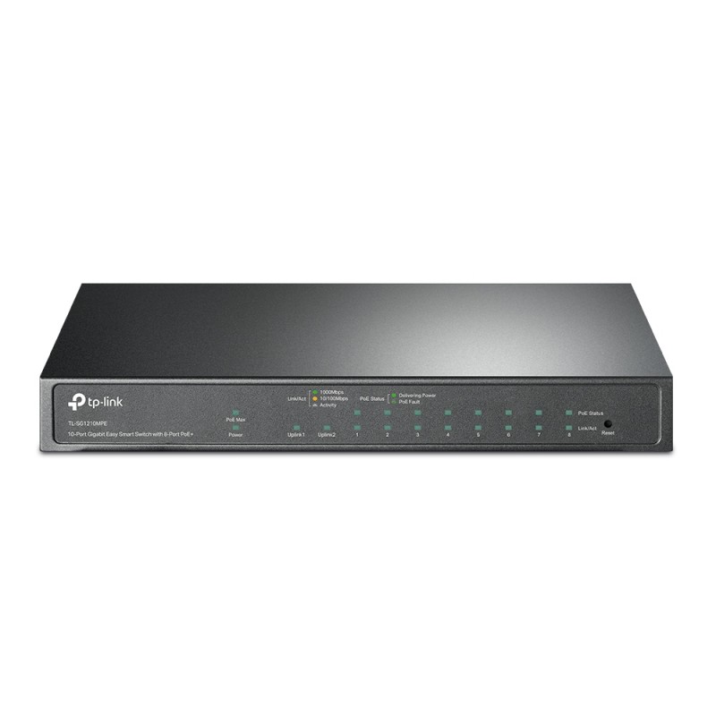 TP-Link 10-Port Gigabit PoE+ Smart Switch, TL-SG1210MPE