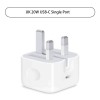UK 20W USB-C Single Port 電源轉換器