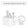 UK 20W USB-C Single Port with Type-C Cable 電源轉換器