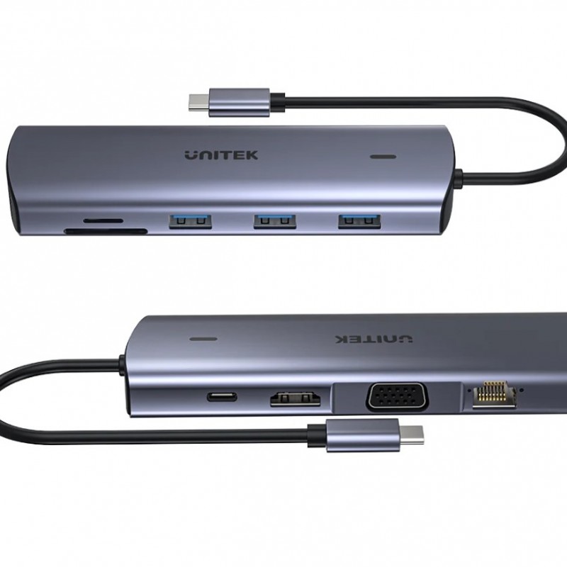 Unitek 9-in-1 USB-C Hub, D1113AAdaptor / Docking