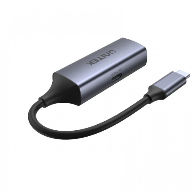 Unitek 2 合 1 USB-C 轉千兆位乙太網轉接器, U1323AAdapter / Docking
