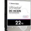 WD Ultrastar DC HC570 22TB Enterprise 3.5inch HDD, WUH722222ALE6L4