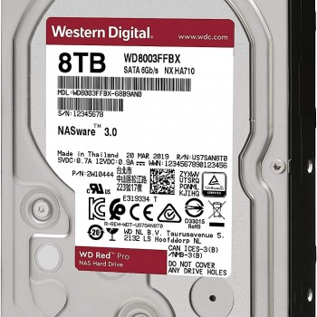 WD Red Pro 8TB 3.5吋 內置硬碟, WD8003FFBX