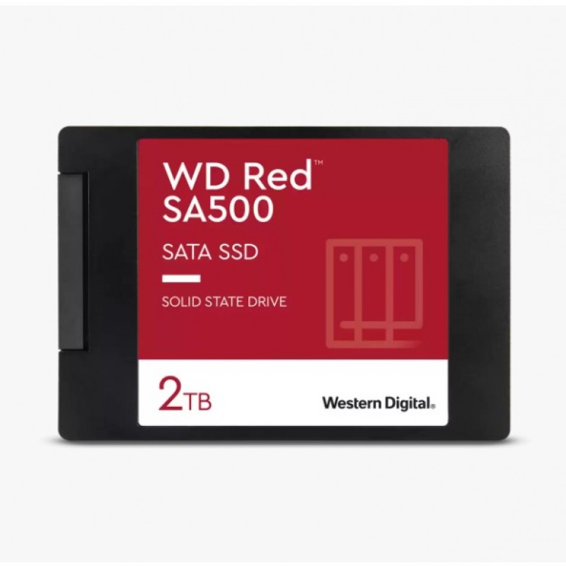 WD Red NAS SA500 SATA 2TB 2.5" SSD, WDS200T1R0ASSD