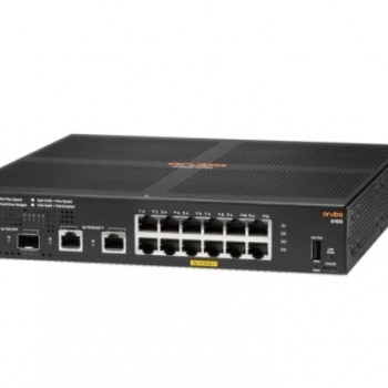 Aruba 6100 12G Class4 PoE 2G/2SFP+ 139W 交換器, JL679A
