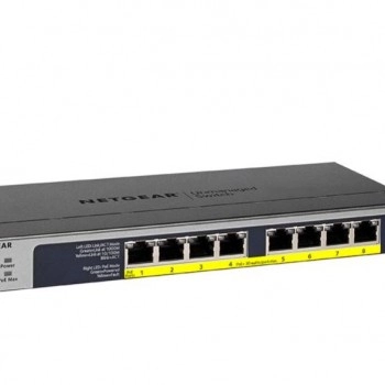 Netgear 8 Port Gigabit PoE+ 非管型交換器, GS108PP