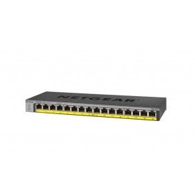 Netgear 16 Port Gigabit PoE+ 非管型交換器, GS116LP