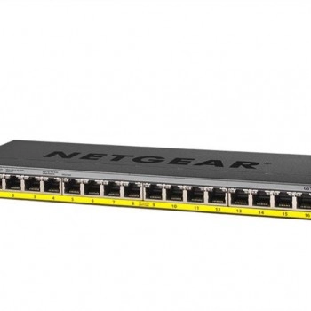 Netgear 16 Port Gigabit PoE+ 非管型交換器, GS116LP