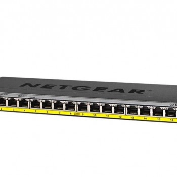 Netgear 16 Port Gigabit PoE+ 非管型交換器, GS116PP