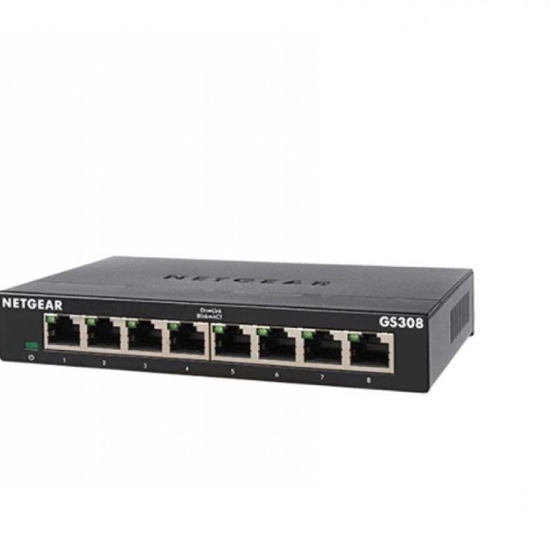 Netgear 8 port Gigabit 非網管交換器, GS308交換器