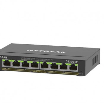 Netgear 8 Port Gigabit Plus PoE+ 非管型交換器, GS308EP