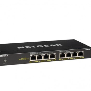 Netgear 8 Port Gigabit PoE+ Unmanaged Switch, GS308PP