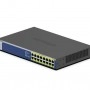 Netgear 16 Port Gigabit PoE+ 非管型交換器, GS516PP