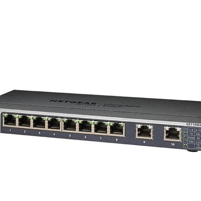 Netgear 8 Port Gigabit 非管型交換器, GS110MX - GS110MX Netgear 10GE NAS 優惠 ｜ 衍光HinKwong 香港