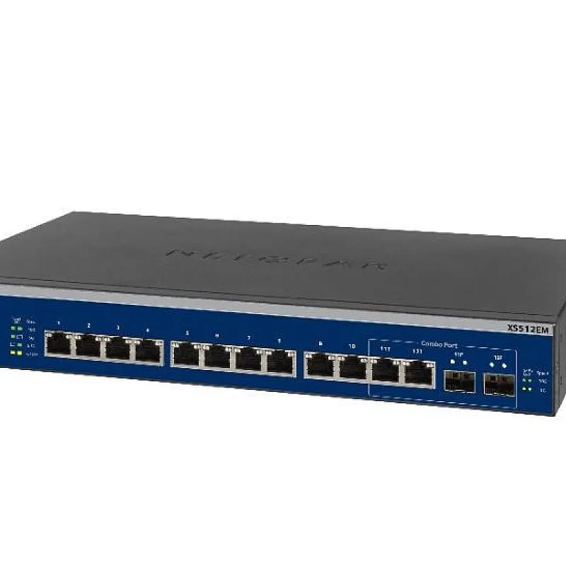 Netgear 12 Port 10-Gigabit/Multi-Gigabit Plus 非管型交換器, XS512EM - XS512EM 交換器 ｜ 衍光HinKwong 香港