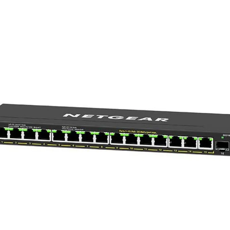 Netgear 16 Port Gigabit Plus PoE+ 智能管型交換器, GS316EPP - GS316EPP 交換器 ｜ 衍光HinKwong 香港