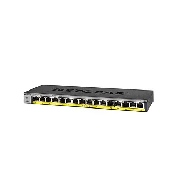 Netgear 16 Port Gigabit PoE+ 非管型交換器, GS116LP