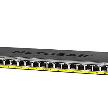 Netgear 16 Port Gigabit PoE+ Unmanaged Switch, GS116PP