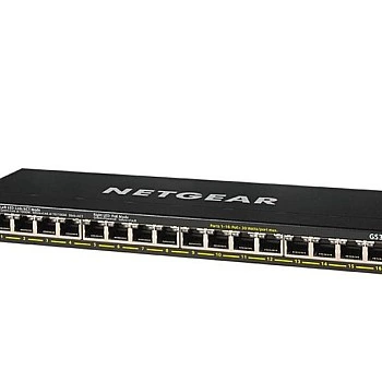 Netgear 16 Port Gigabit PoE+ Unmanaged Switch, GS316PP