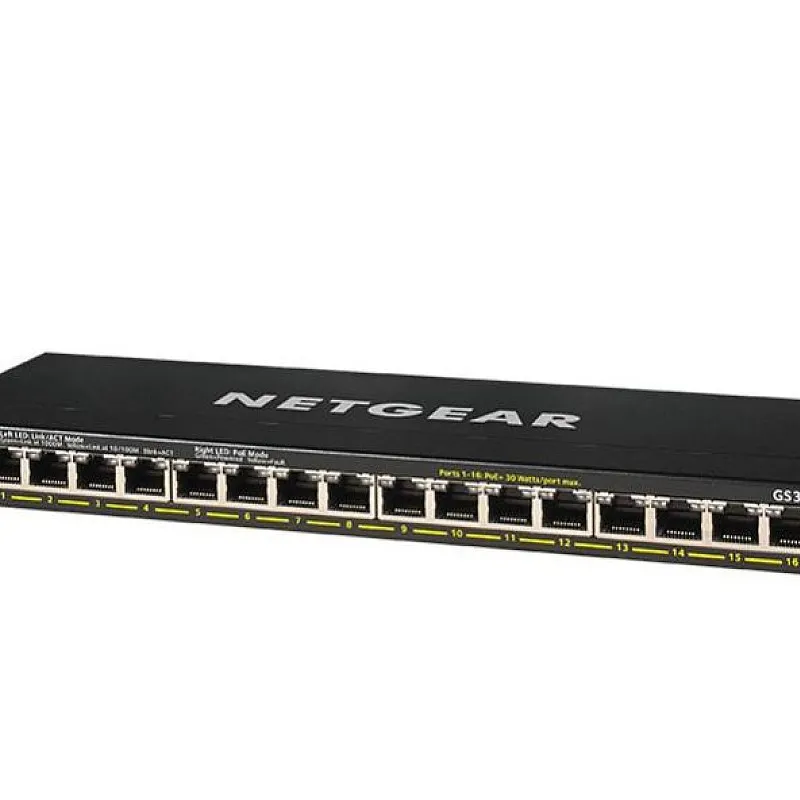 Netgear 16 Port Gigabit PoE+ 非管型交換器, GS316PP - GS316PP 交換器 ｜ 衍光HinKwong 香港