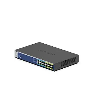 Netgear 16 Port Gigabit PoE+ 非管型交換器, GS516UP