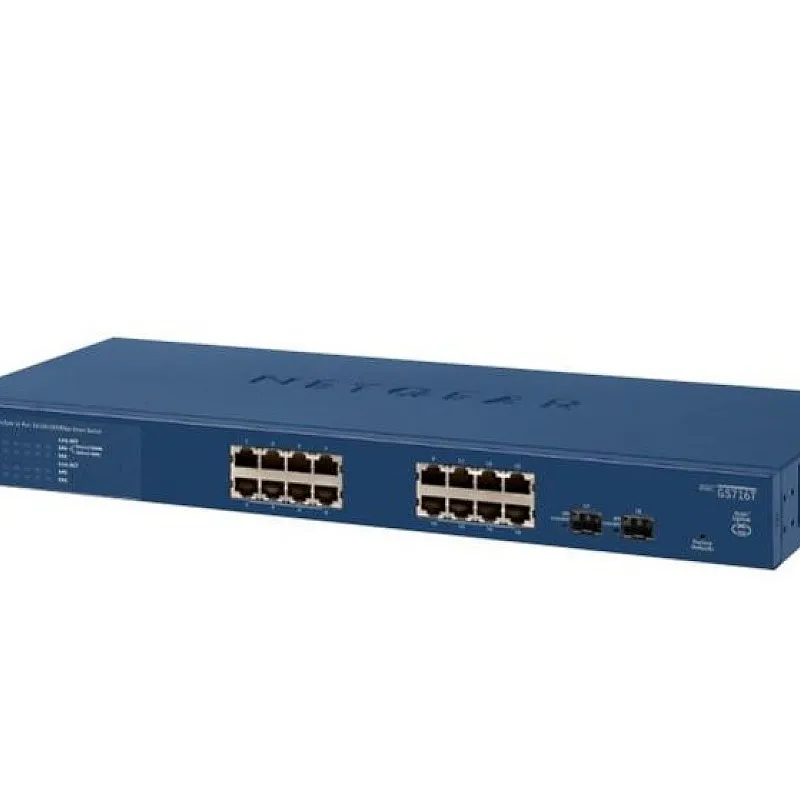 Netgear 16 Port Gigabit 智能管型交換器, GS716T-300 - GS716T-300 交換器 ｜ 衍光HinKwong 香港