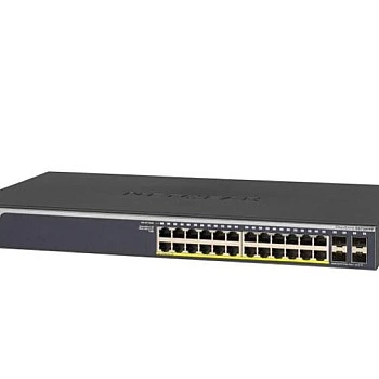 Netgear 24 Port Gigabit POE+ Smart Managed Switch, GS728TPv2
