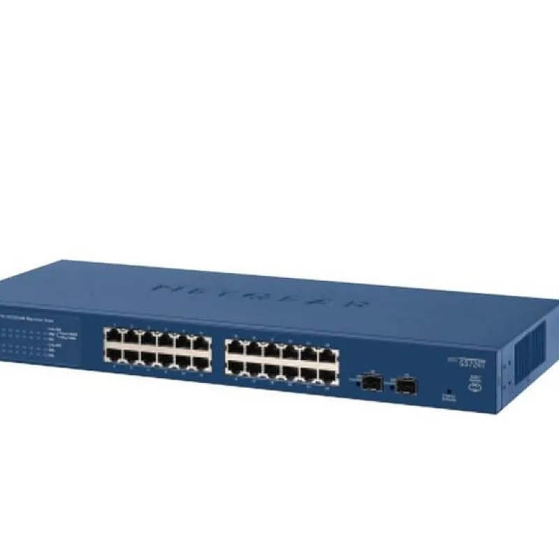 Netgear 24 Port Gigabit 智能管型交換器, GS724T-400 - GS724T-400 交換器 ｜ 衍光HinKwong 香港