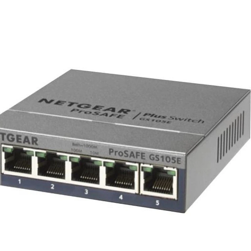 Netgear 5 Port Gigabit Plus Smart Managed Switch, GS105E - GS105E Switches ｜ 衍光HinKwong 香港