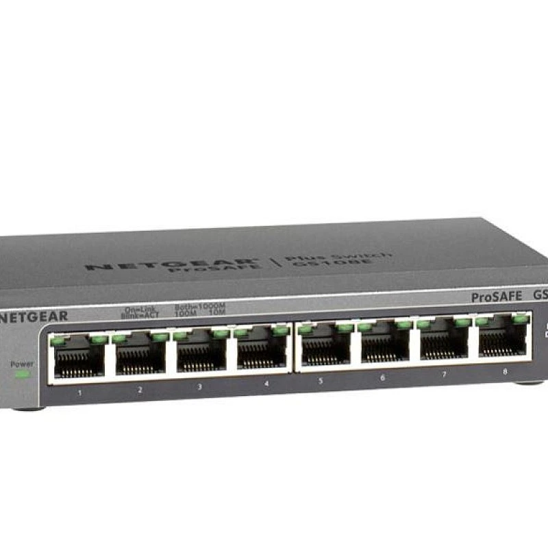 Netgear 8 Port Gigabit Plus Smart Managed Switch, GS108E - GS108E Switches ｜ 衍光HinKwong 香港
