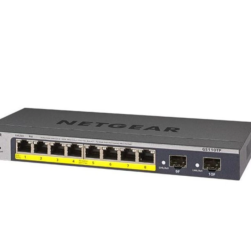 Netgear 8 Port Gigabit POE+ Smart Managed Switch, GS110TP - GS110TP Switches ｜ 衍光HinKwong 香港
