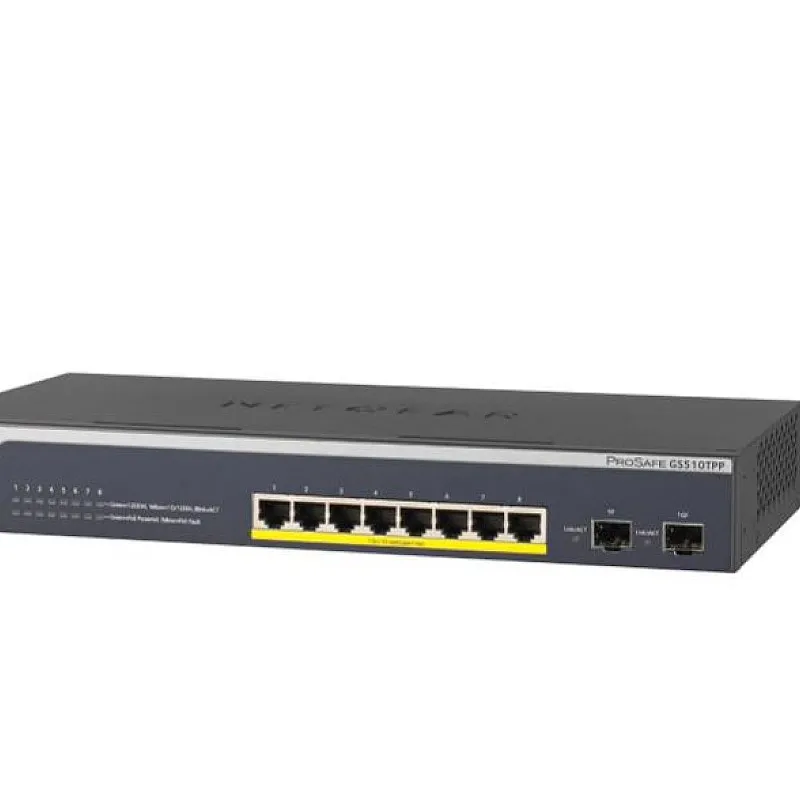 Netgear 8 Port Gigabit POE+ 智能管型交換器, GS510TPP - GS510TPP 交換器 ｜ 衍光HinKwong 香港