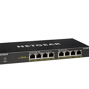 Netgear 8 Port Gigabit PoE+ Unmanaged Switch, GS308PP