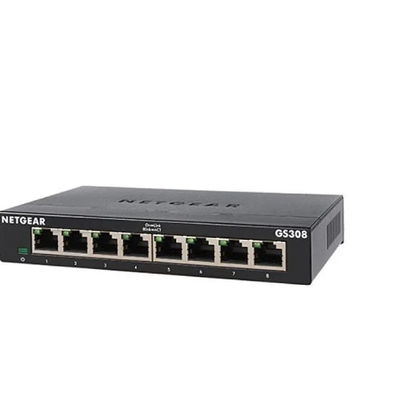 Netgear 8 port Gigabit 非網管交換器, GS308 - GS308 交換器 ｜ 衍光HinKwong 香港