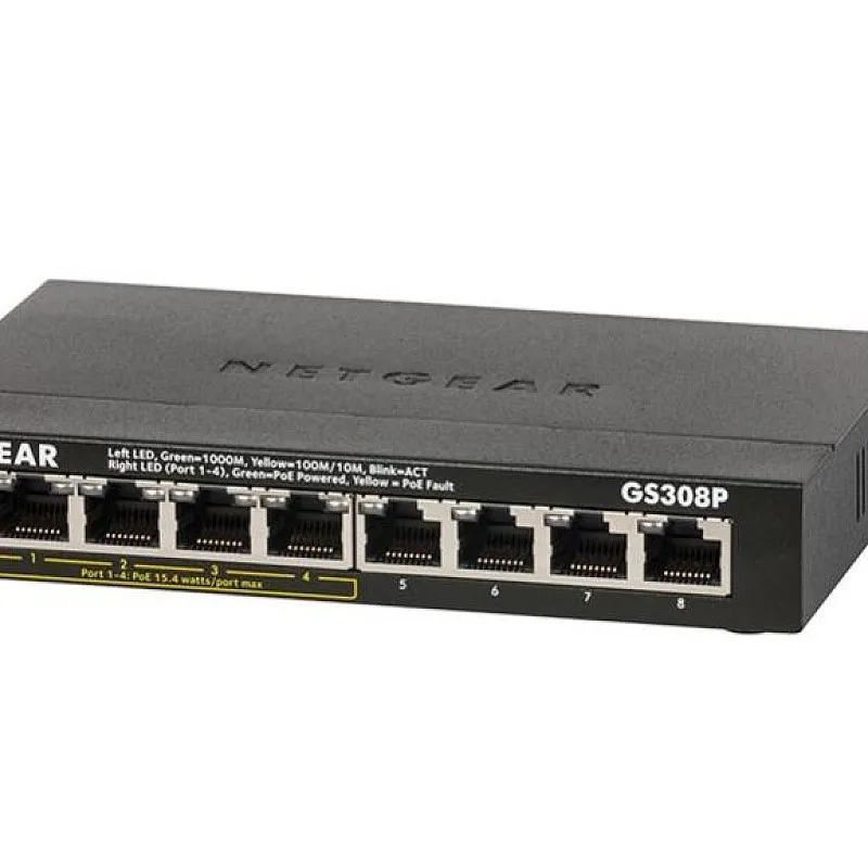 Netgear 8 Port Gigabit 非管型交換器, GS308P - GS308P 交換器 ｜ 衍光HinKwong 香港