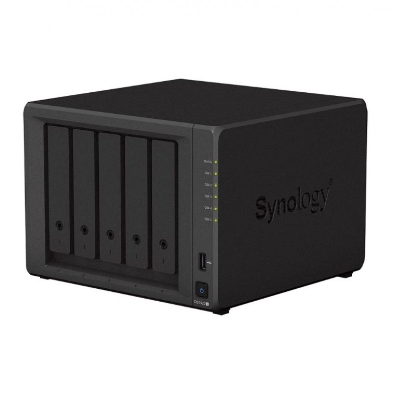 群暉 Synology DS1522+ NAS 網絡儲存裝置直立式 NAS