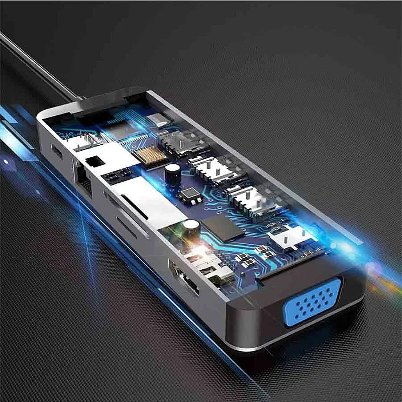 XPower PRO HU11 11合1 100W PD Hub, XPP-HU11-GY - XPP-HU11-GY 電源︱集線器︱擴充座 ｜ 衍光HinKwong 香港