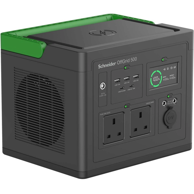 APC Schneider OffGrid Portable Power Station 500 鋰離子電池, PPS500-UK網絡及伺服器