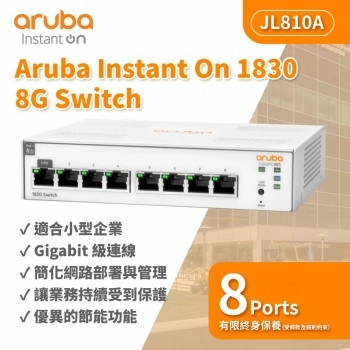 Aruba IOn 1830 8G 交換器, JL810A