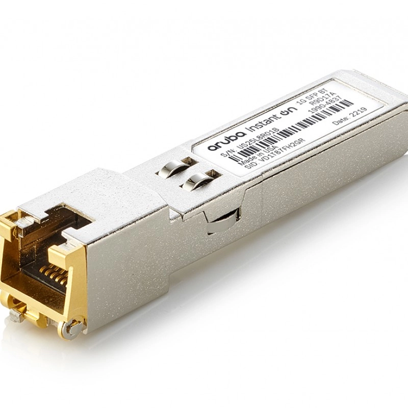 Aruba IOn 1G SFP RJ45 T 100m Cat5e 收發器, R9D17A網絡配件