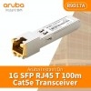 Aruba IOn 1G SFP RJ45 T 100m Cat5e 收發器, R9D17A網絡配件