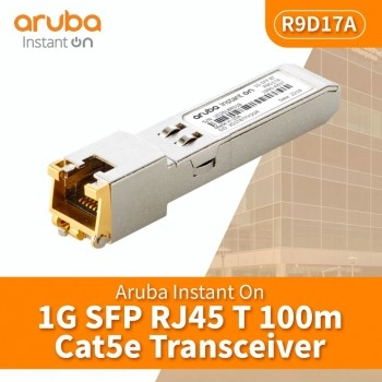 Aruba IOn 1G SFP RJ45 T 100m Cat5e 收發器, R9D17A